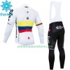 Maillot Cyclisme Hiver + Collant à Bretelles 2018 Team Sky N003